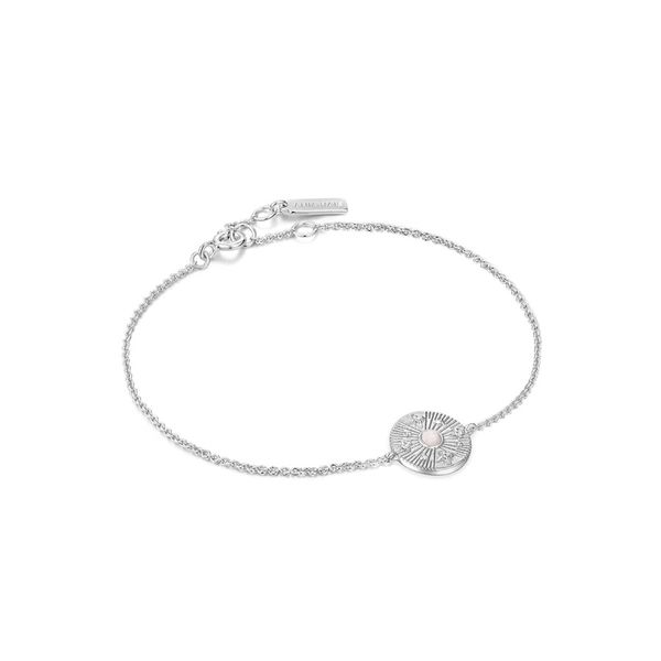 Silver Scattered Stars Kyoto Opal Disc Bracelet Gray's Jewelers Bespoke Saint James, NY