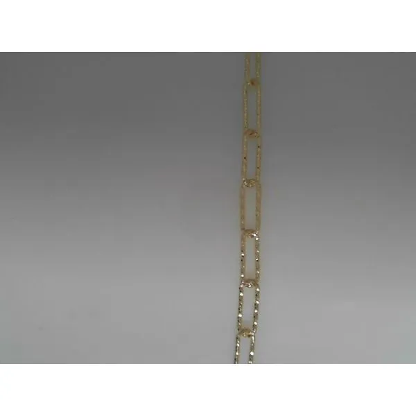 Sterling Silver Paperclip Diamond Cut Bracelet Gray's Jewelers Bespoke Saint James, NY