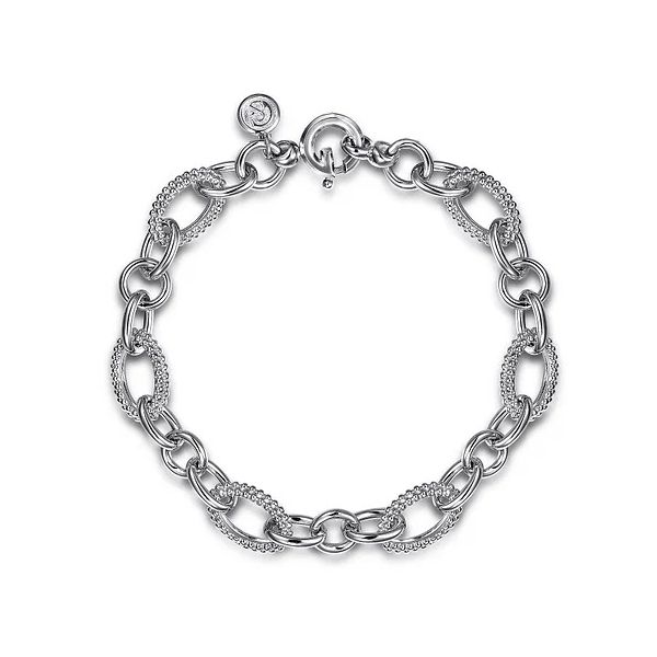 Sterling Silver Bujukan Link Chain Bracelet Gray's Jewelers Bespoke Saint James, NY