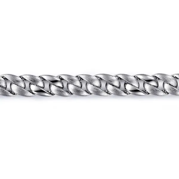 925 Sterling Silver Heavy Chain Bracelet Image 2 Gray's Jewelers Bespoke Saint James, NY