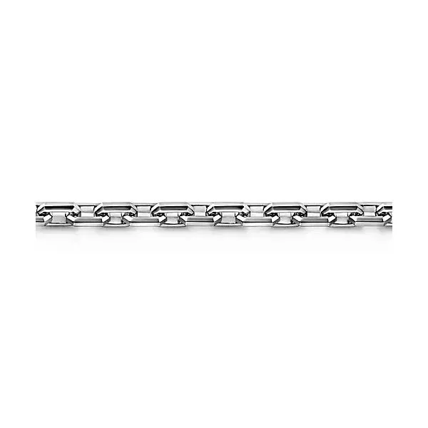 Sterling Silver Faceted Chain Bracelet Image 2 Gray's Jewelers Bespoke Saint James, NY