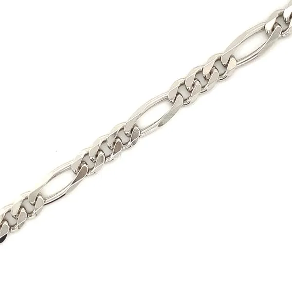 Sterling Silver Figaro Bracelet Gray's Jewelers Bespoke Saint James, NY