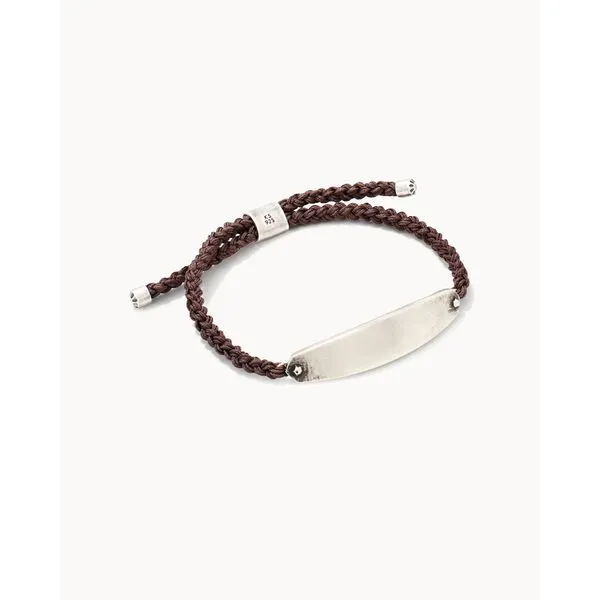 ROBERT CORDED BRACELET OXIDIZED SILVER DARK TAUPE M Gray's Jewelers Bespoke Saint James, NY
