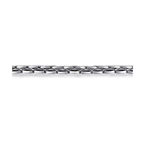 Men's Sterling Silver Chain Bracelet Image 2 Gray's Jewelers Bespoke Saint James, NY