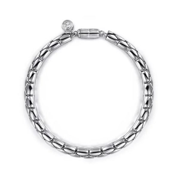 Men's Sterling Silver Chain Bracelet Gray's Jewelers Bespoke Saint James, NY
