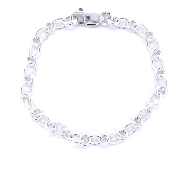 Sterling Silver Childrens Charm Bracelet 6.5