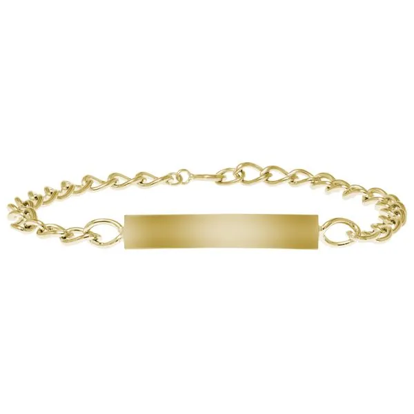 Childrens 14K Yellow Gold Filled ID Bracelet Image 2 Gray's Jewelers Bespoke Saint James, NY
