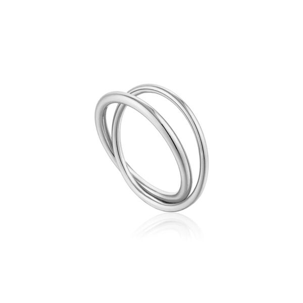 Silver Modern Double Wrap Ring Gray's Jewelers Bespoke Saint James, NY