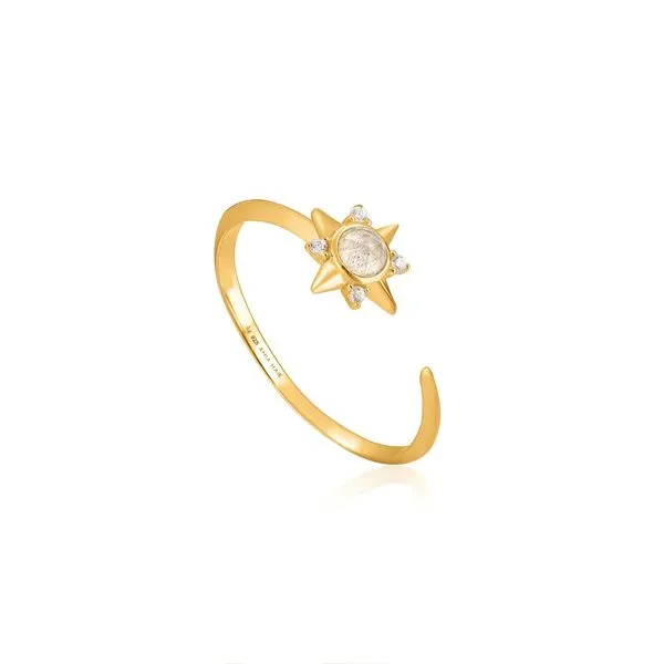 Gold Midnight Star Adjustable Ring Gray's Jewelers Bespoke Saint James, NY