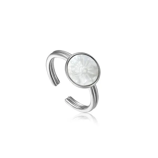 Sunbeam Emblem Silver Adjustable Ring Gray's Jewelers Bespoke Saint James, NY