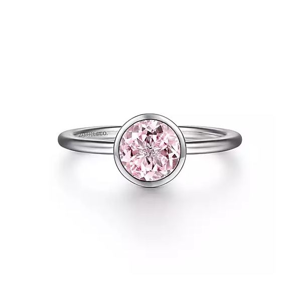 Sterling Silver Pink Zircon Ring Gray's Jewelers Bespoke Saint James, NY