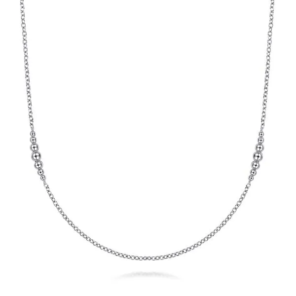 Sterling Silver Station Necklace Gray's Jewelers Bespoke Saint James, NY