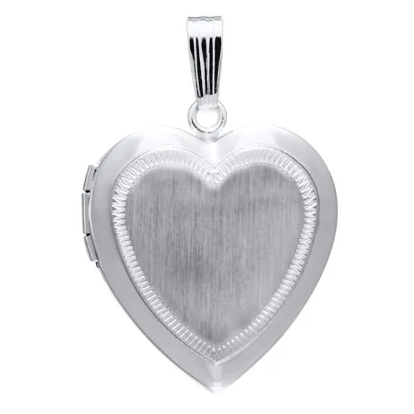 Sterling Silver Locket Necklace Gray's Jewelers Bespoke Saint James, NY