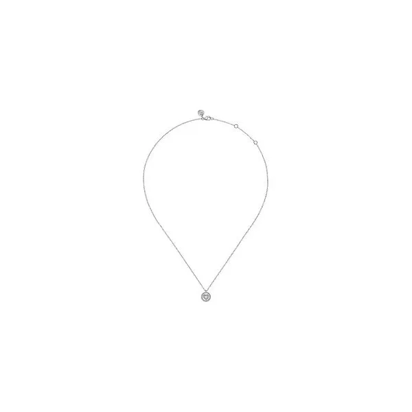 Sterling Silver Bujukan Diamond Heart Pendant Necklace Image 2 Gray's Jewelers Bespoke Saint James, NY
