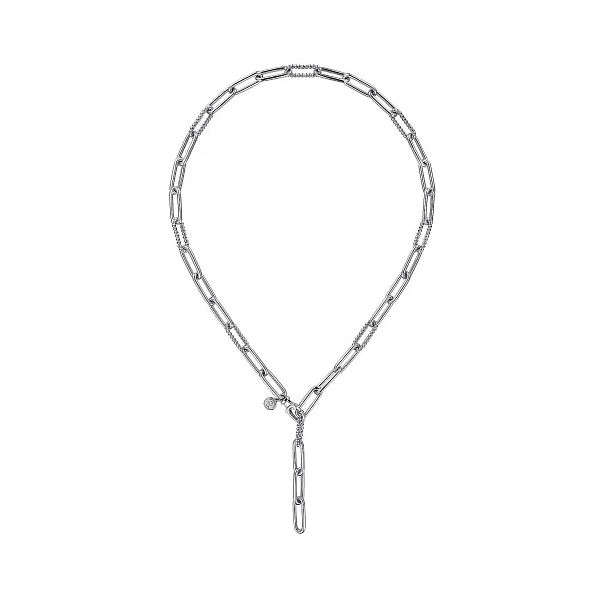 Sterling Silver Y Chain Bujukan Necklace Gray's Jewelers Bespoke Saint James, NY