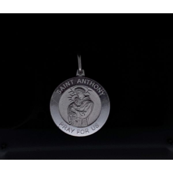 Sterling Silver St. Anthony Medal Gray's Jewelers Bespoke Saint James, NY