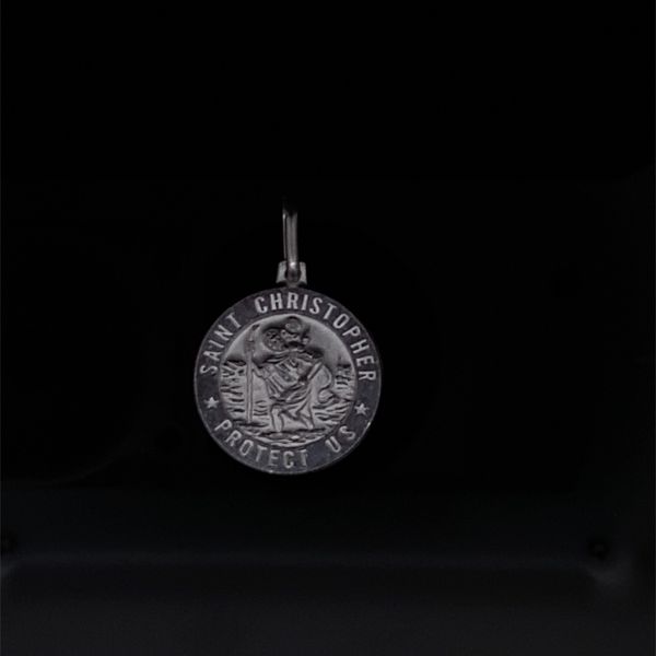 Sterling Silver St. Christopher Medal Gray's Jewelers Bespoke Saint James, NY