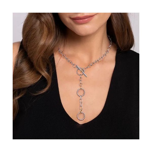 Sterling Silver and 14K Yellow Gold Bujukan Link Necklace Image 3 Gray's Jewelers Bespoke Saint James, NY