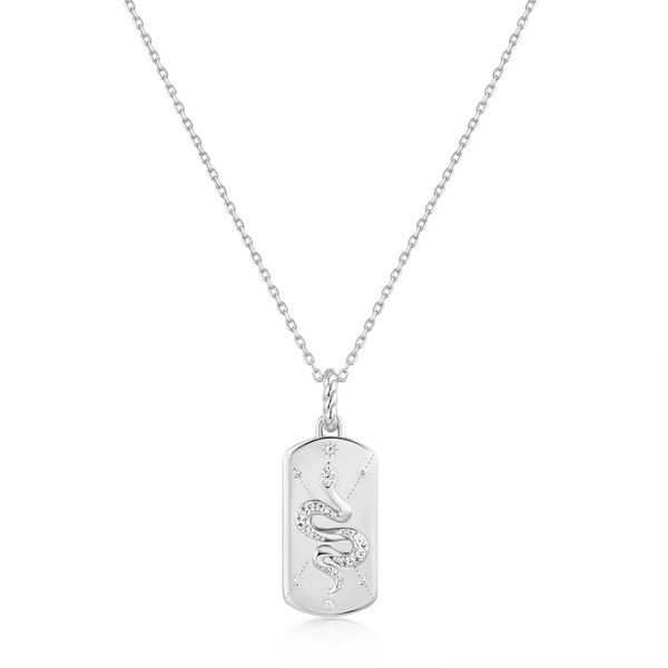 Silver Serpent Necklace Gray's Jewelers Bespoke Saint James, NY