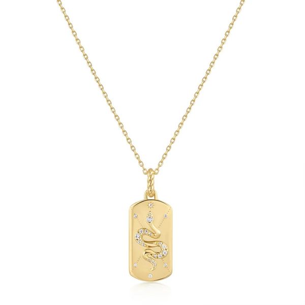Gold Serpent Necklace Gray's Jewelers Bespoke Saint James, NY