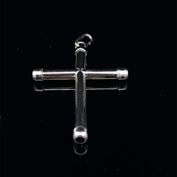 Sterlin Silver Cross Charm Gray's Jewelers Bespoke Saint James, NY