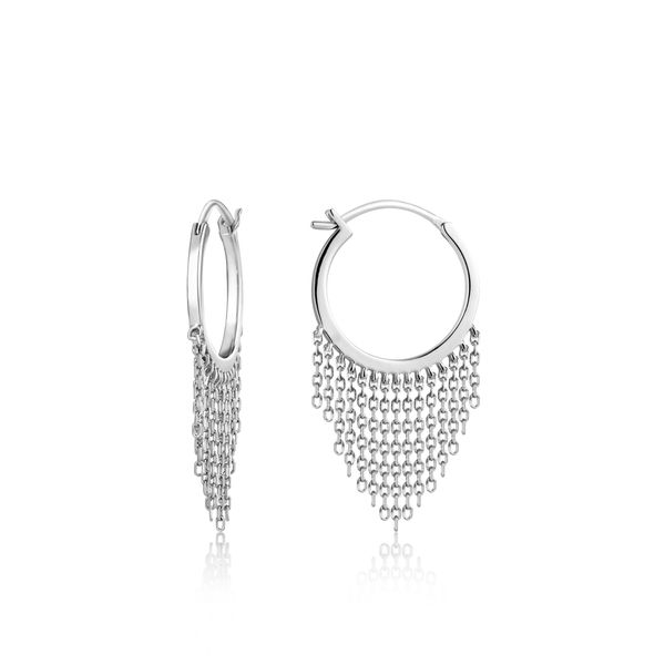 Silver Fringe Fall Earrings Gray's Jewelers Bespoke Saint James, NY