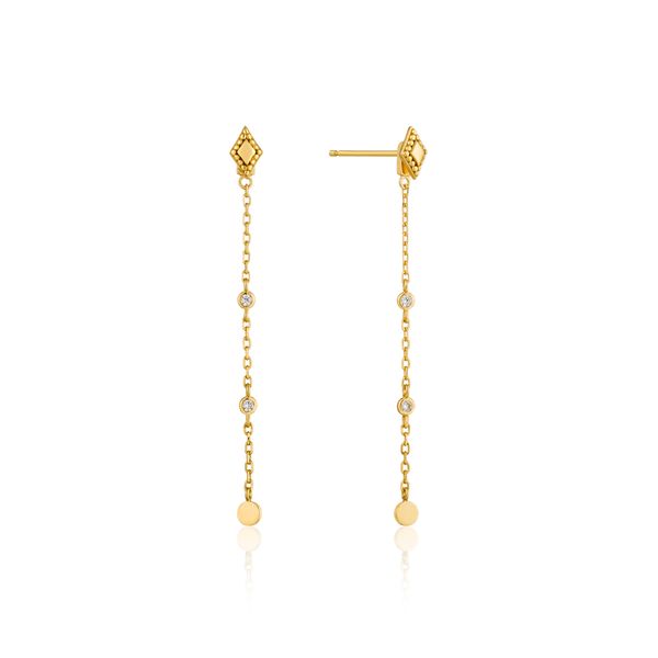 Gold Bohemia Drop Earrings Gray's Jewelers Bespoke Saint James, NY