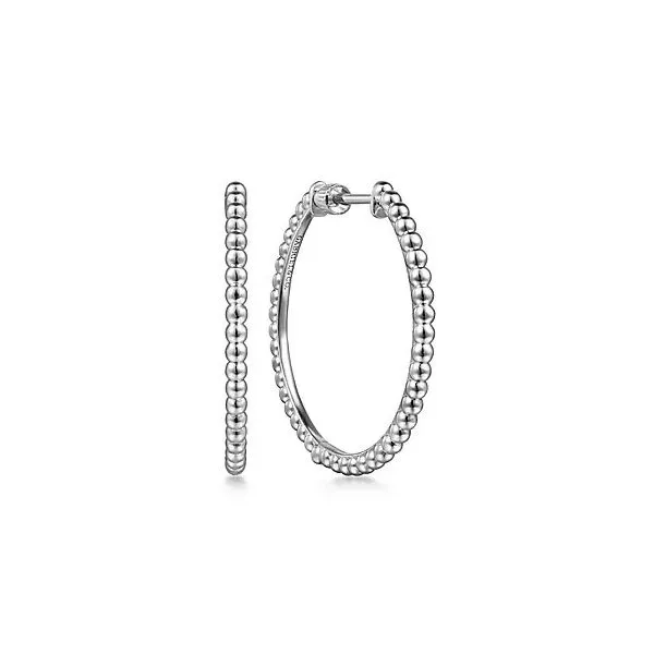 Sterling Silver Bujukan Classic Hoop Earrings Gray's Jewelers Bespoke Saint James, NY