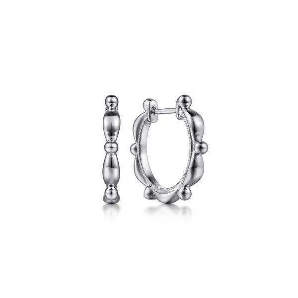 Sterling Silver Bujukan Huggie Earrings Gray's Jewelers Bespoke Saint James, NY