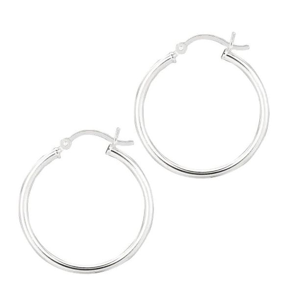 Sterling Silver Hoop Earrings Gray's Jewelers Bespoke Saint James, NY