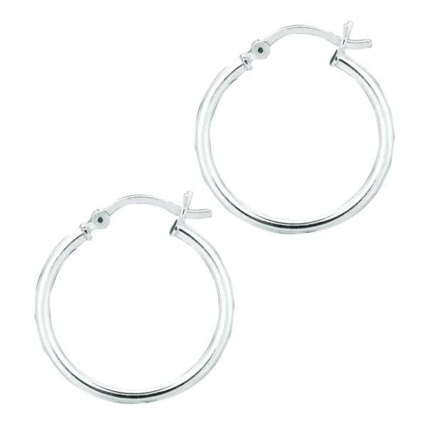Sterling Silver Hoop Earrings Gray's Jewelers Bespoke Saint James, NY