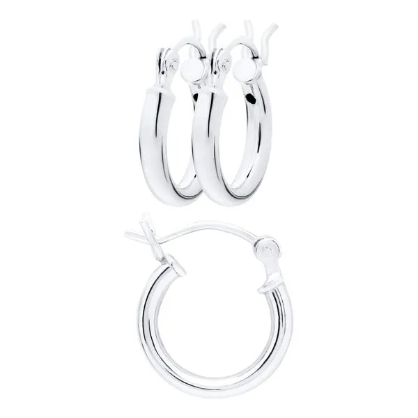 Childrens Sterling Silver Hoop Earrings Gray's Jewelers Bespoke Saint James, NY