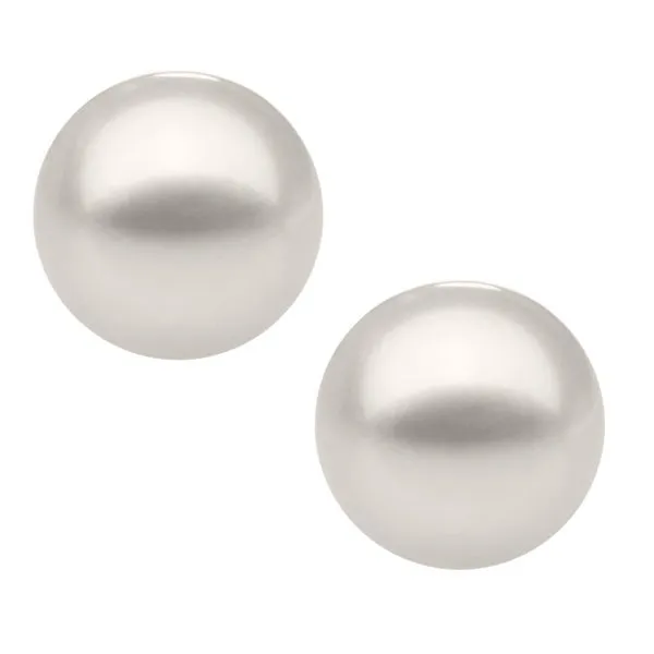 Childrens Sterling Silver Pearl Earrings Gray's Jewelers Bespoke Saint James, NY