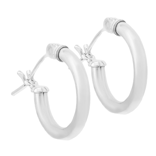 Childrens Sterling Silver Hoop Earrings Gray's Jewelers Bespoke Saint James, NY
