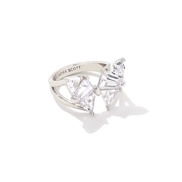 Blair Silver Butterfly Ring in White Crystal Gray's Jewelers Bespoke Saint James, NY