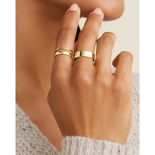Rose Yellow Gold Filled Ring Set Image 2 Gray's Jewelers Bespoke Saint James, NY