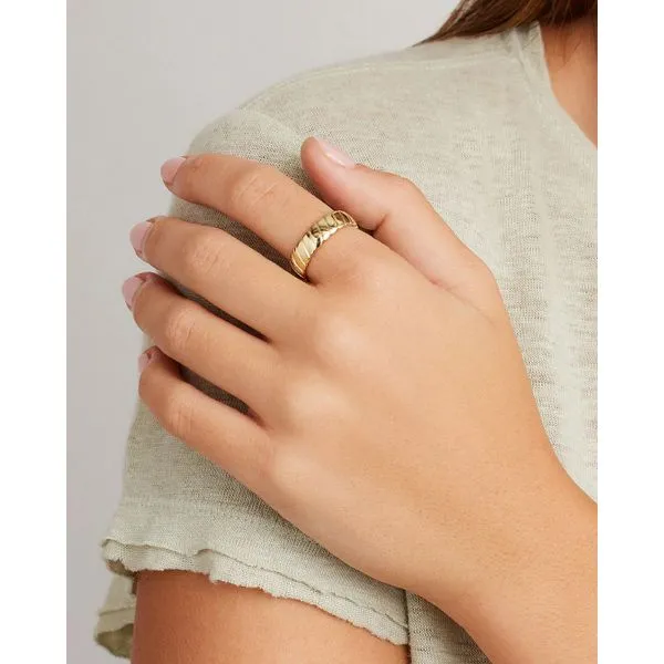 Laney Yellow Gold Plated Ring Image 2 Gray's Jewelers Bespoke Saint James, NY