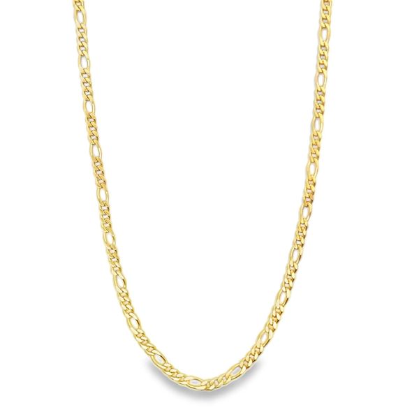18K Yellow Gold Filled Figaro Link Chain Gray's Jewelers Bespoke Saint James, NY
