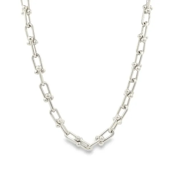 Rhodium Gold Filled Stirup Chain Gray's Jewelers Bespoke Saint James, NY