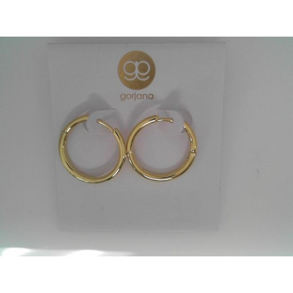 Gold Tone Sloane Hoop Earrings 7/8