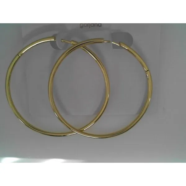 Gold Tone Sloane Statement Hoop Earrings 2