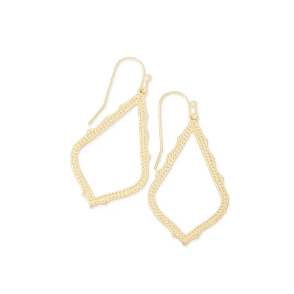 Sophia Earrings Gold Metal Gray's Jewelers Bespoke Saint James, NY
