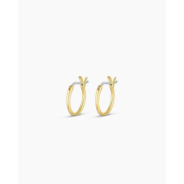 18K Yellow Gold Plated Taner Mini Huggies Gray's Jewelers Bespoke Saint James, NY