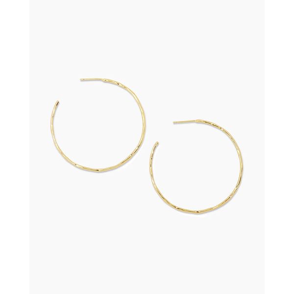18K Yellow Gold Plated Taner Hoops Gray's Jewelers Bespoke Saint James, NY