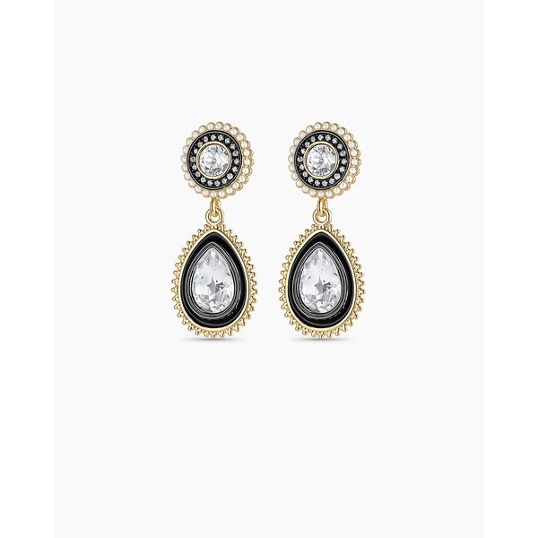18K Yellow Gold Plated Vintage Drop Earrings Gray's Jewelers Bespoke Saint James, NY