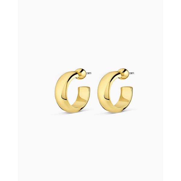 18K Yellow Gold Plated Paseo Small Hoops Gray's Jewelers Bespoke Saint James, NY