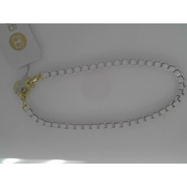 Gold Tone White Link Bracelet Gray's Jewelers Bespoke Saint James, NY