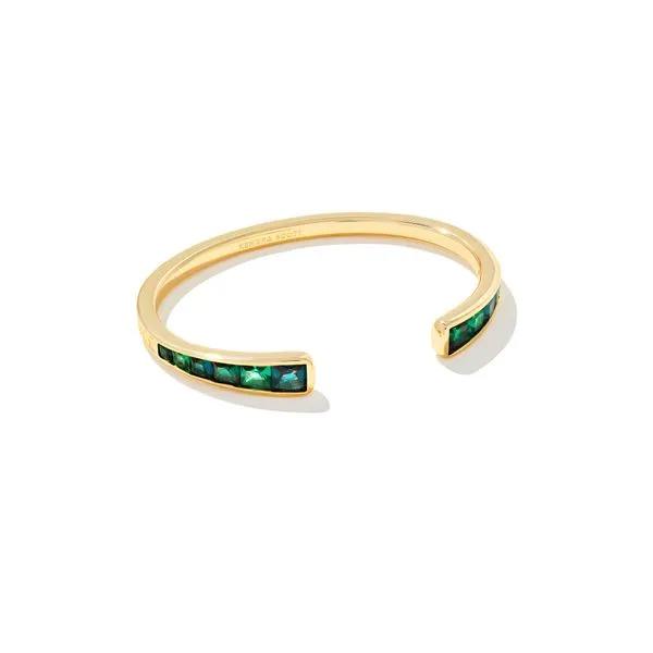 Parker Gold Cuff Bracelet in Emerald Mix Gray's Jewelers Bespoke Saint James, NY