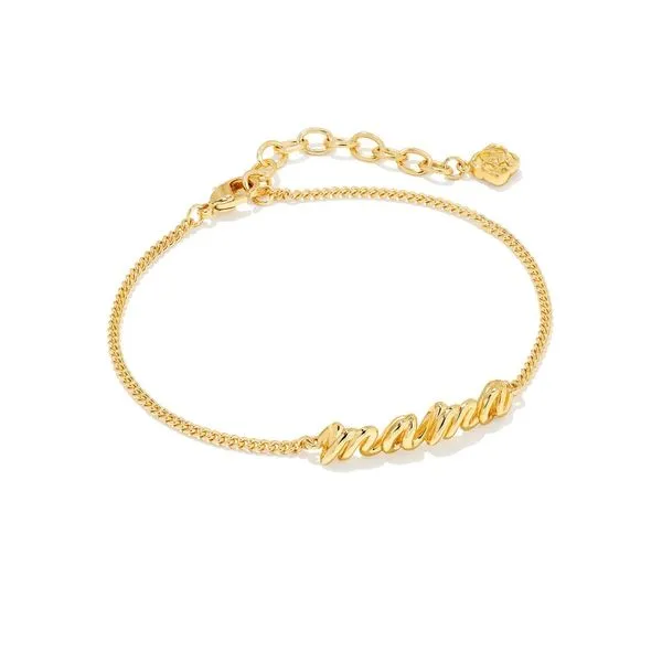 Mama Script Bracelet in Gold Gray's Jewelers Bespoke Saint James, NY