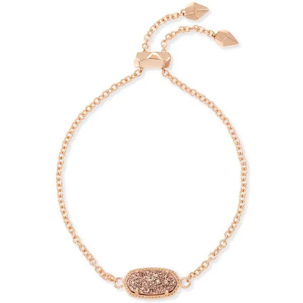 Elaina Bracelet Rose Color Gold Drusy Gray's Jewelers Bespoke Saint James, NY
